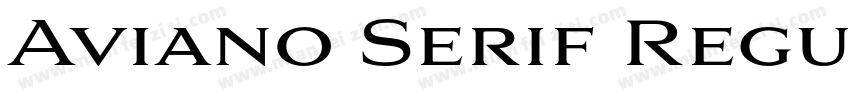 Aviano Serif Regular字体转换